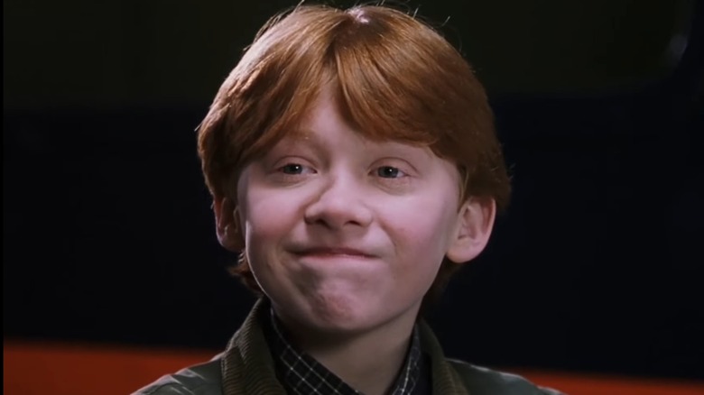 Young Ron Weasley smiling
