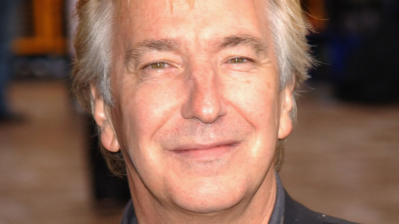 Alan Rickman smiling