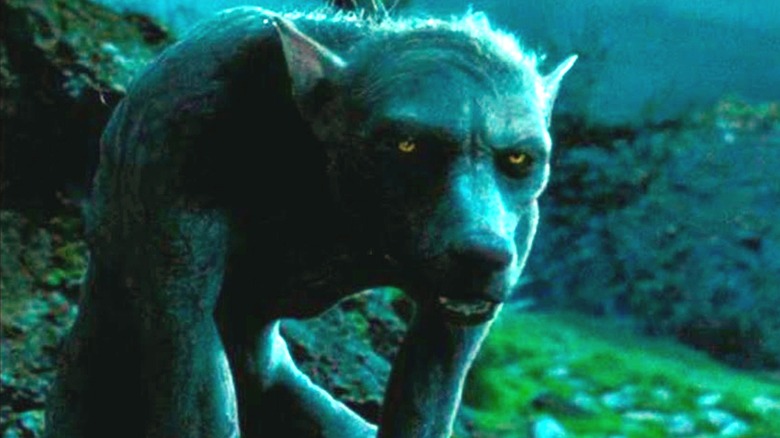 Lupin as a werewolf in Harry Potter and the Prisoner of Azkaban