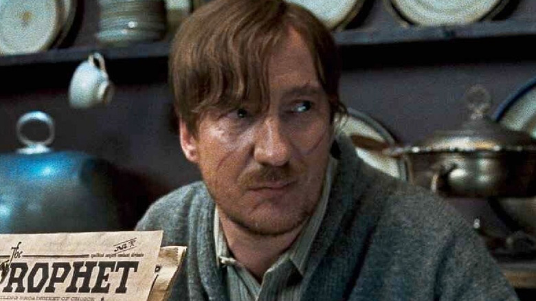 Remus Lupin talking at Grimmauld Place in Harry Potter and the Order of the Phoenix