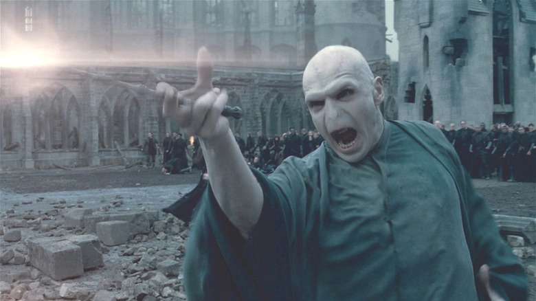 Voldemort fighting Harry