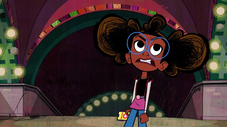 Lunella Lafayette balls her fists and rolls her eyes on "Moon Girl and Devil Dinosaur" (2023-2025)