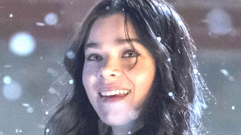 Hailee Steinfeld as Kate Bishop smiling in Hawkeye