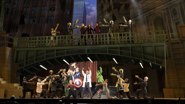 The cast performing the Rogers musical