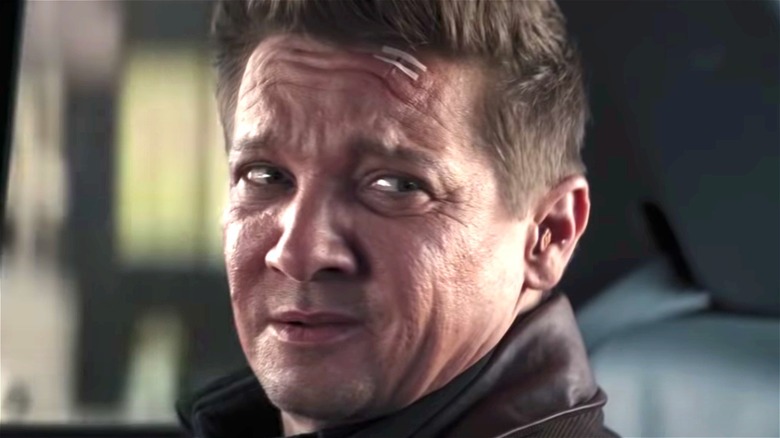 Hawkeye smirking