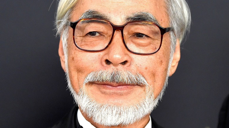 Hayao Miyazaki smirking 