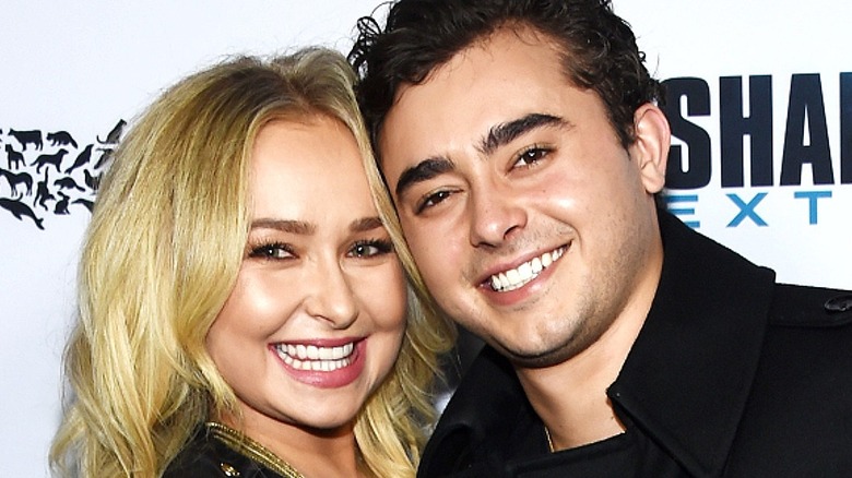 Hayden Panettiere and Jansen Panettiere smiling at screening of 