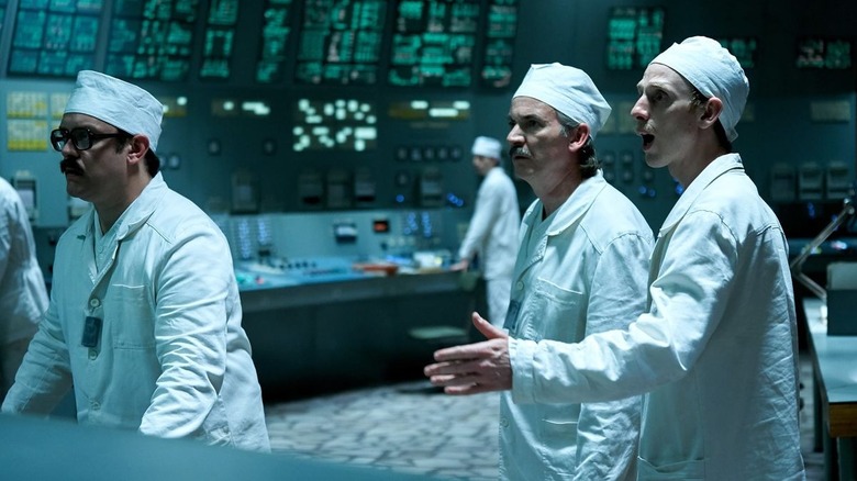Scientists witnessing the Chernobyl meltdown in "Chernobyl"