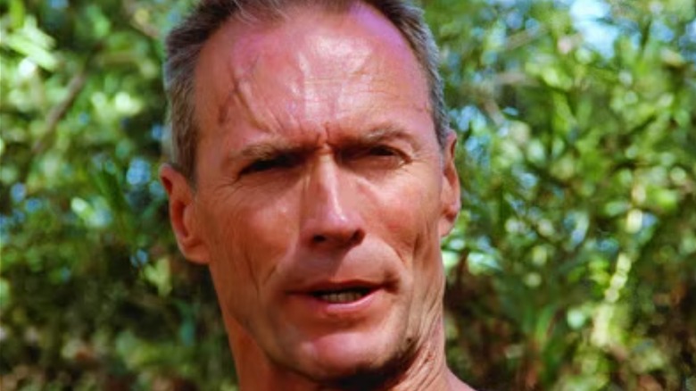 Clint Eastwood scowling
