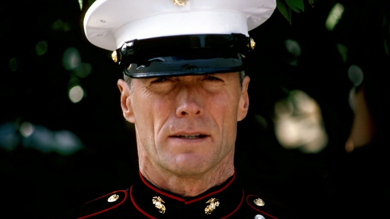 Highway scowling in uniform in Heartbreak Ridge