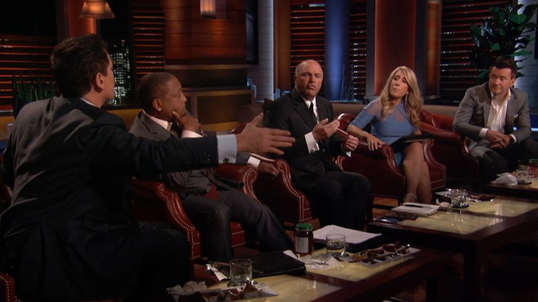 Mark Cuban and Kevin O'Leary arguing on Shark Tank