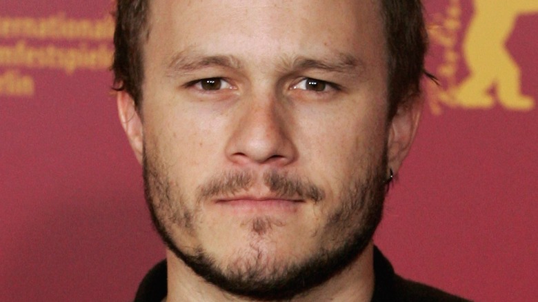 Heath Ledger attending event 