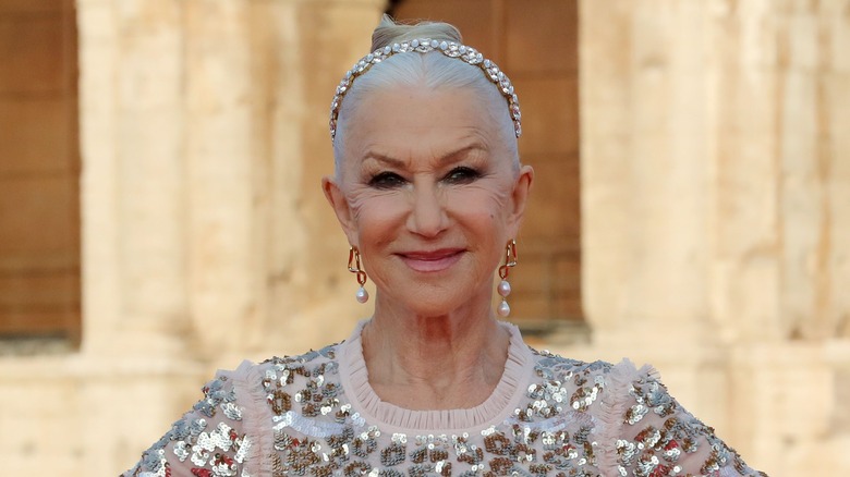 Helen Mirren wearing sequins