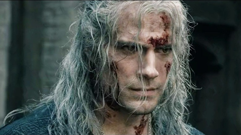 Geralt angry with hair in his face