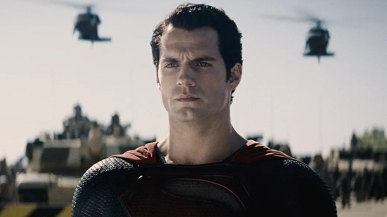 Superman in a desert