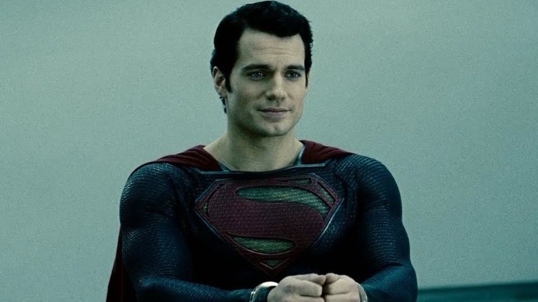 Superman smirking