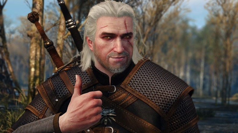 Geralt aixeca el polze