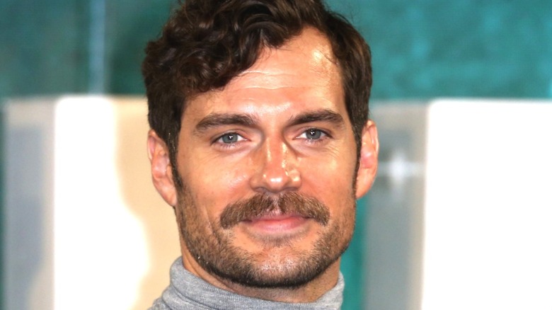 Henry Cavill Mustachioed Face