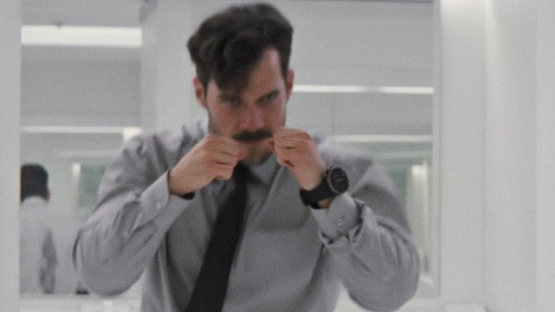 Henry Cavill loading his guns