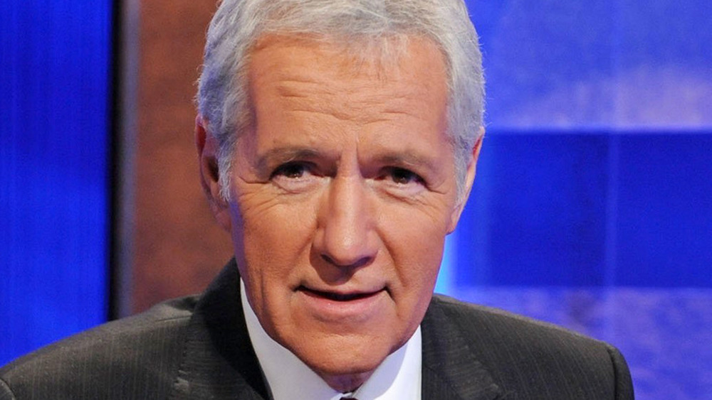 Alex Trebek hosting Jeopardy