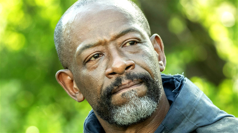 Lennie James as Morgan looking on