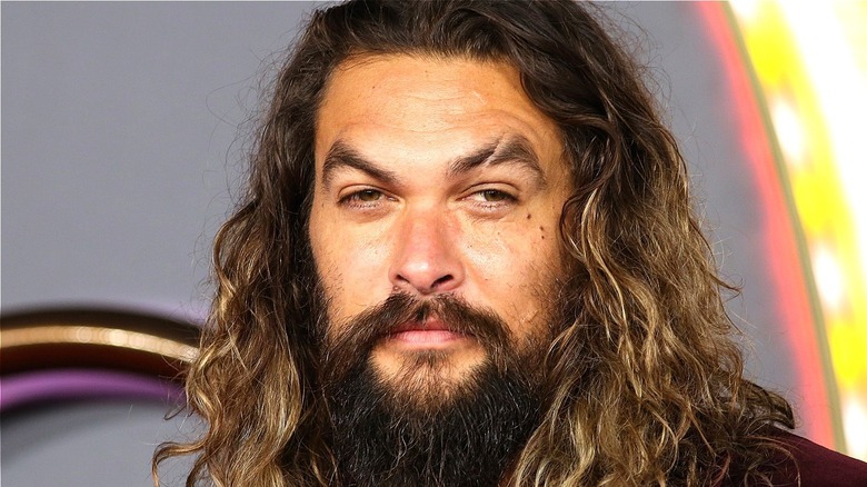 Jason Momoa raising eyebrows