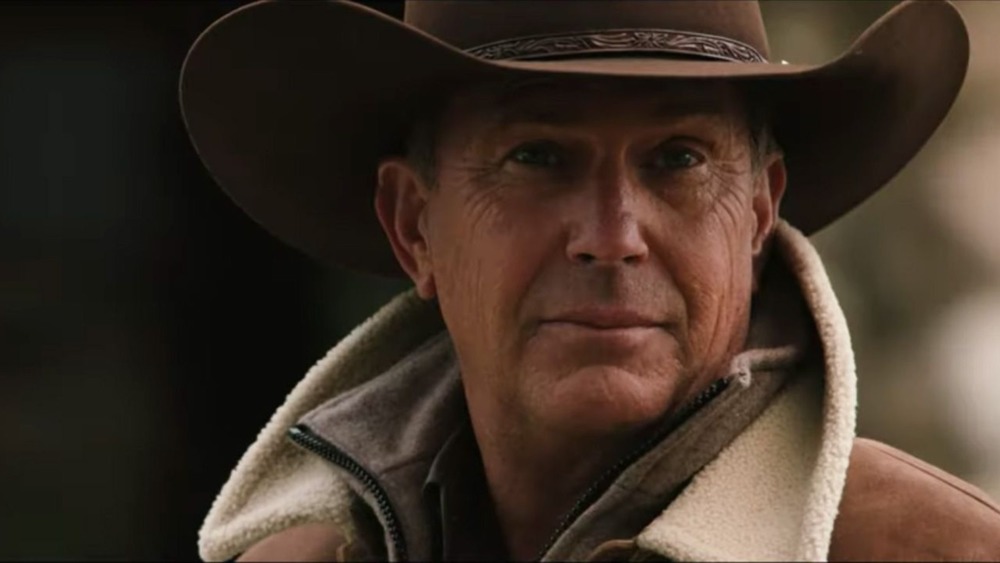 Kevin Costner smiles in Yellowstone