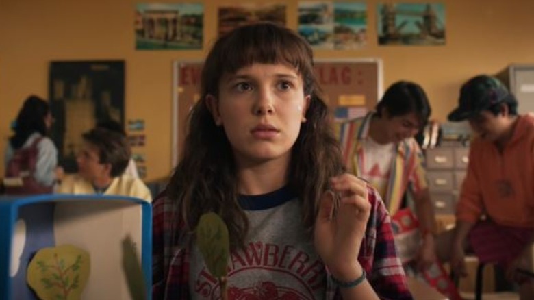 Millie Bobby Brown as Eleven in Stranger Things