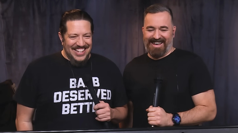 Sal and Q laughing 