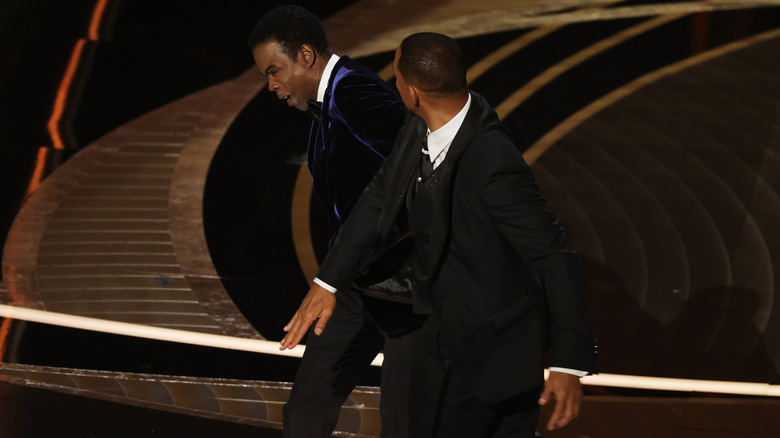 Will Smith slapping Chris Rock