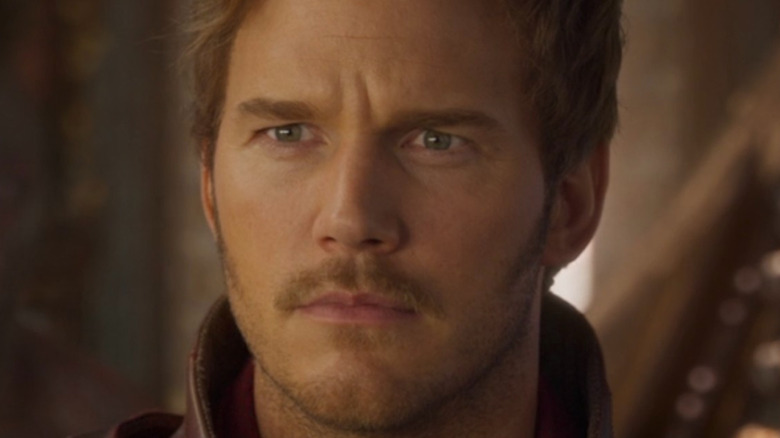 Peter Quill squinting