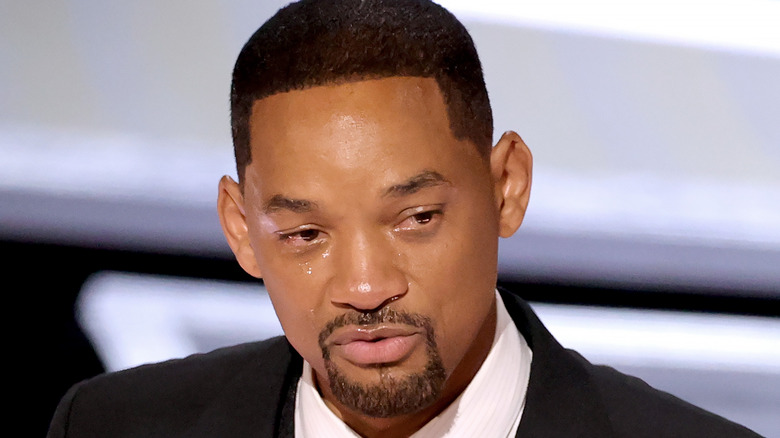 Will Smith accepting his Academy Award