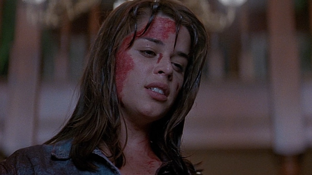 Sydney is covered in blood in Scream