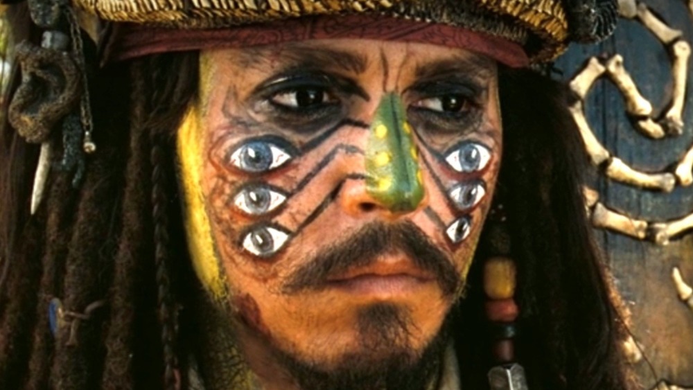 Captain Jack Sparrow in face paint