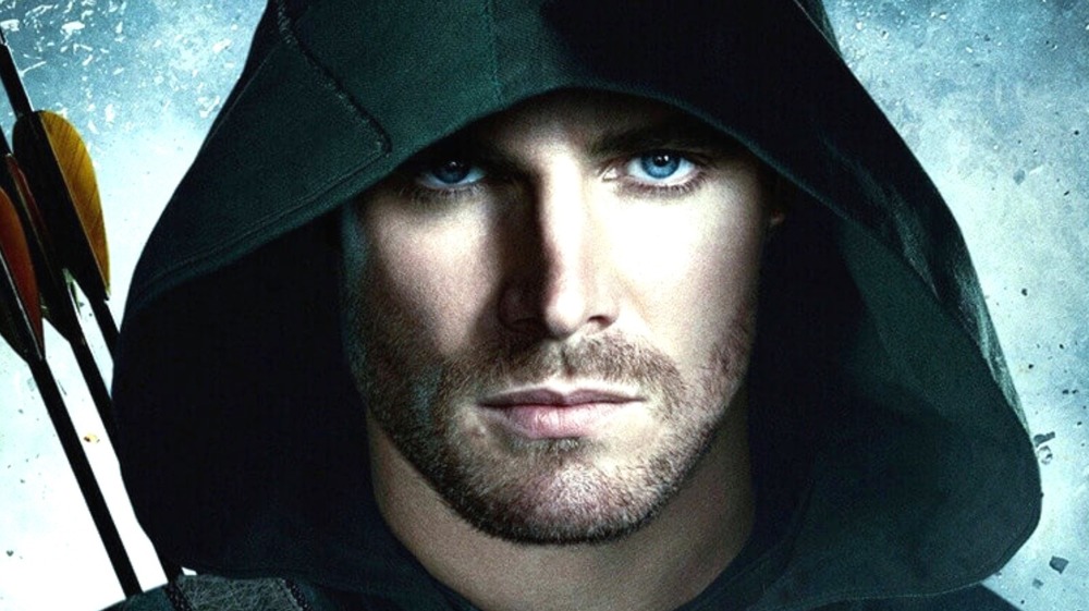 Stephen Amell with arrows