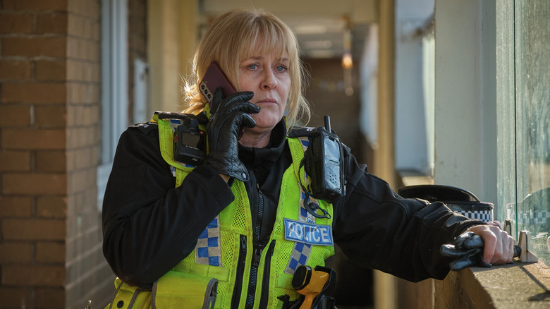 Catherine Cawood talking on the phone