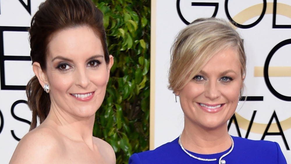 Tina Fey and Amy Poehler at the Golden Globes