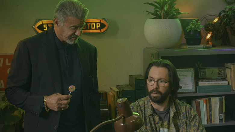 Sylvester Stallone and Martin Starr in Tulsa King