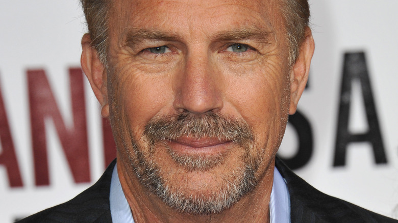 Kevin Costner wearing a goatee
