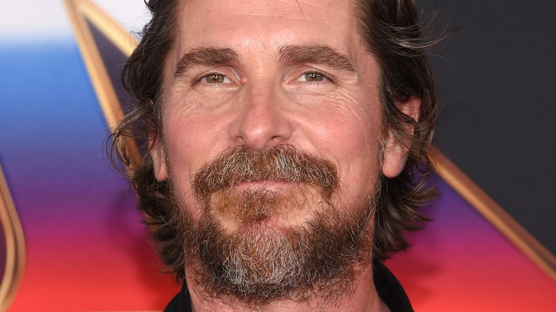 Christian Bale smiling