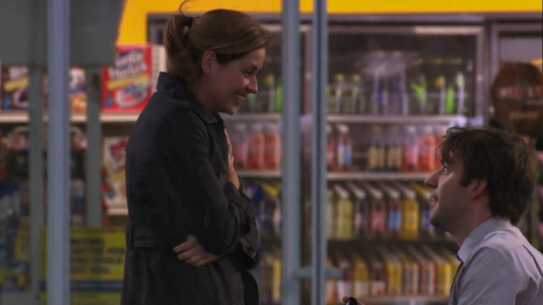 John Krasinski and Jenna Fischer in The Office