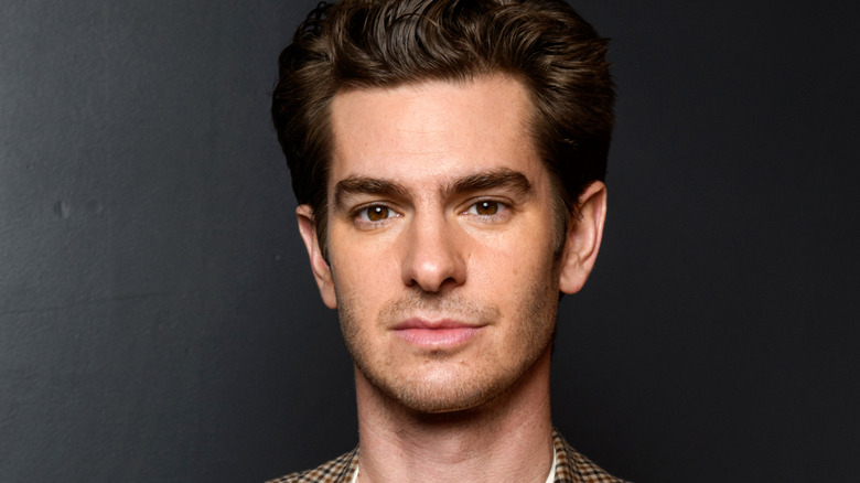 Andrew Garfield smirking