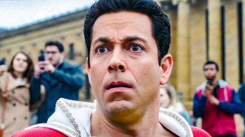 Shazam looking concerned