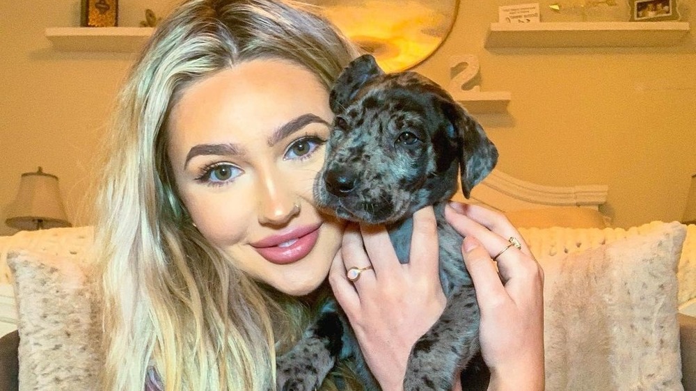 Laurel Goldman with puppy