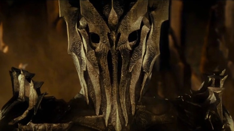 Sauron wearing his armor