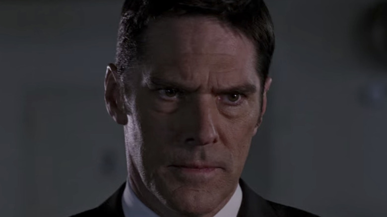 Hotch looking serious