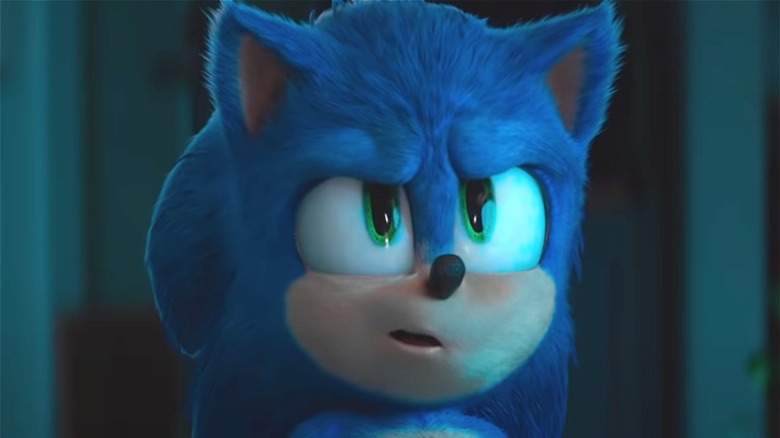 Sonic looking up