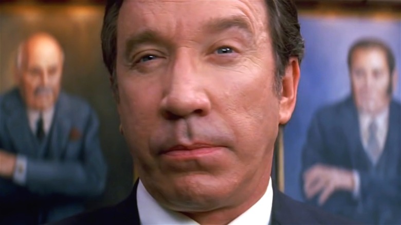 Tim Allen looks at camera