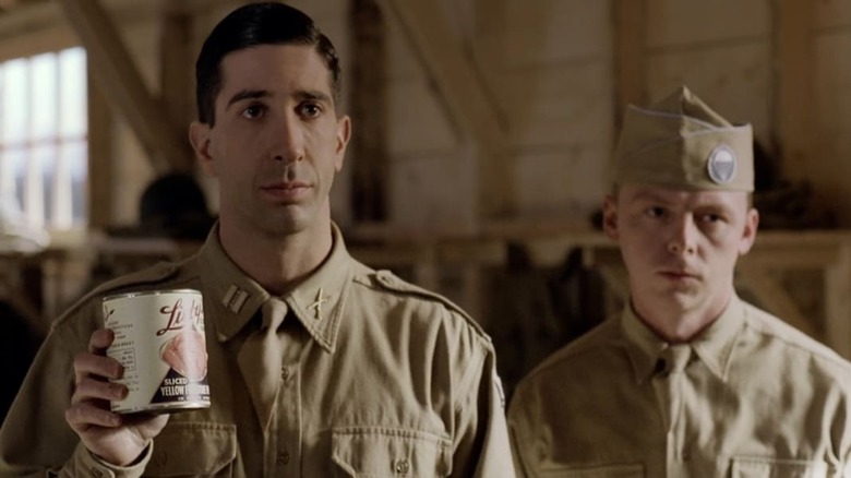 Damian Lewis and Simon Pegg in Band of Brothers