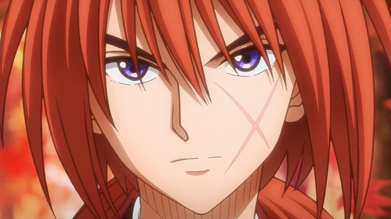 Himura Kenshin scowling